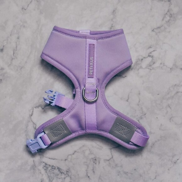 PETsRUS Premium No Pull Dog Harness 2 Leash Clips Purple Lavender Neoprene - Picture 1 of 9